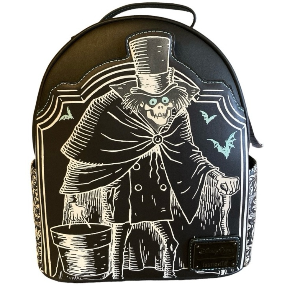 Loungefly Disney The Haunted Mansion Mini Backpack 2024 NWT Glow in the Dark 💀